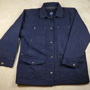 High Sierra Barn Coat Men’s Medium Blue Flannel Lined Canvas Jacket